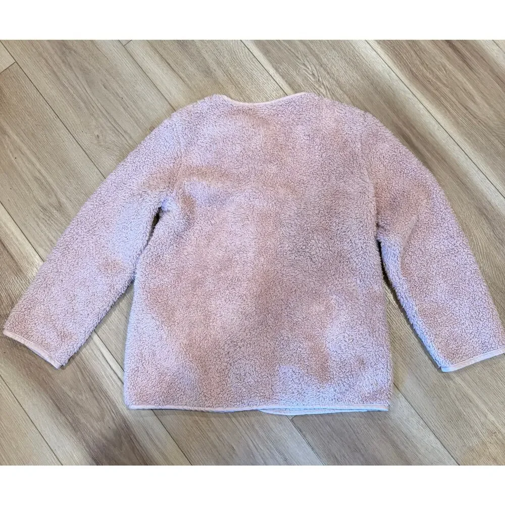 Patagonia girls mauve retro-x fleece bomber jacket